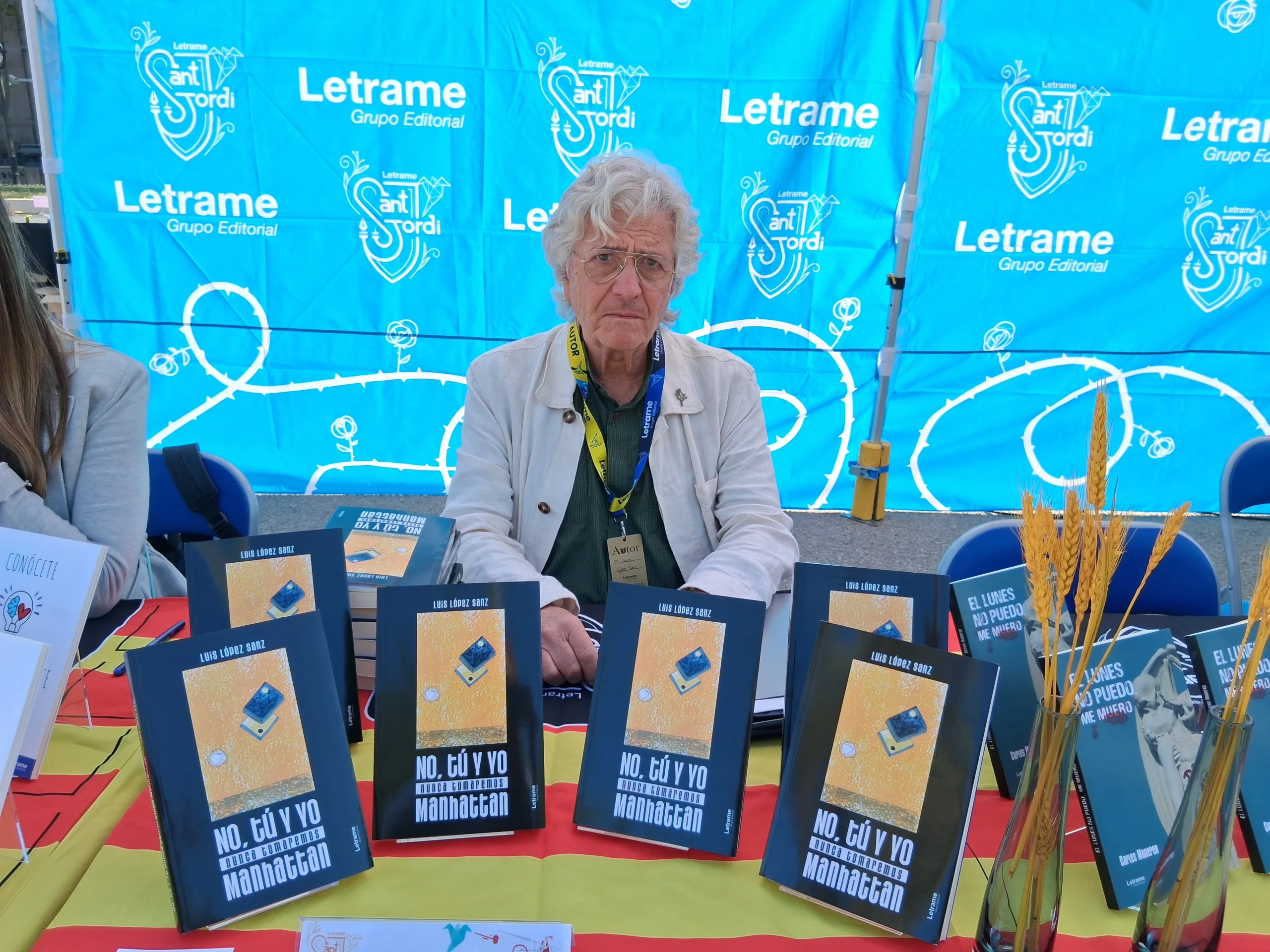 Luis López Sanz presenta No, tú y yo nunca tomaremos Manhattan en Sant Jordi 2025 junto a la Editorial Letrame